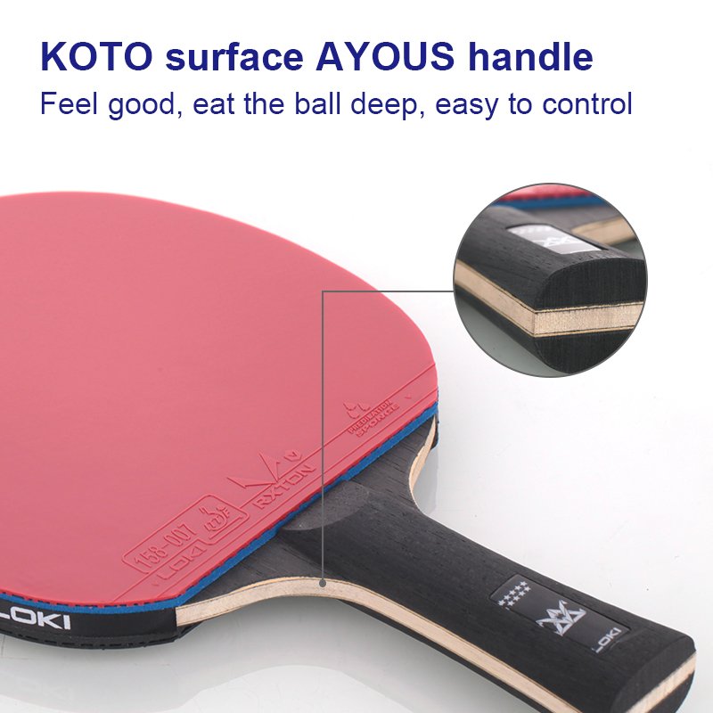 Customized table tennis bats ITTF approved rubber pro 100% ture carbon ping pong rackets Wholesale Racket Table Tennis