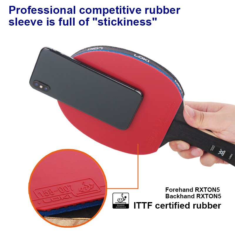 LOKI Wholesale good price E series 9 star professional table tennis racket, table tennis bat, table tennis paddle