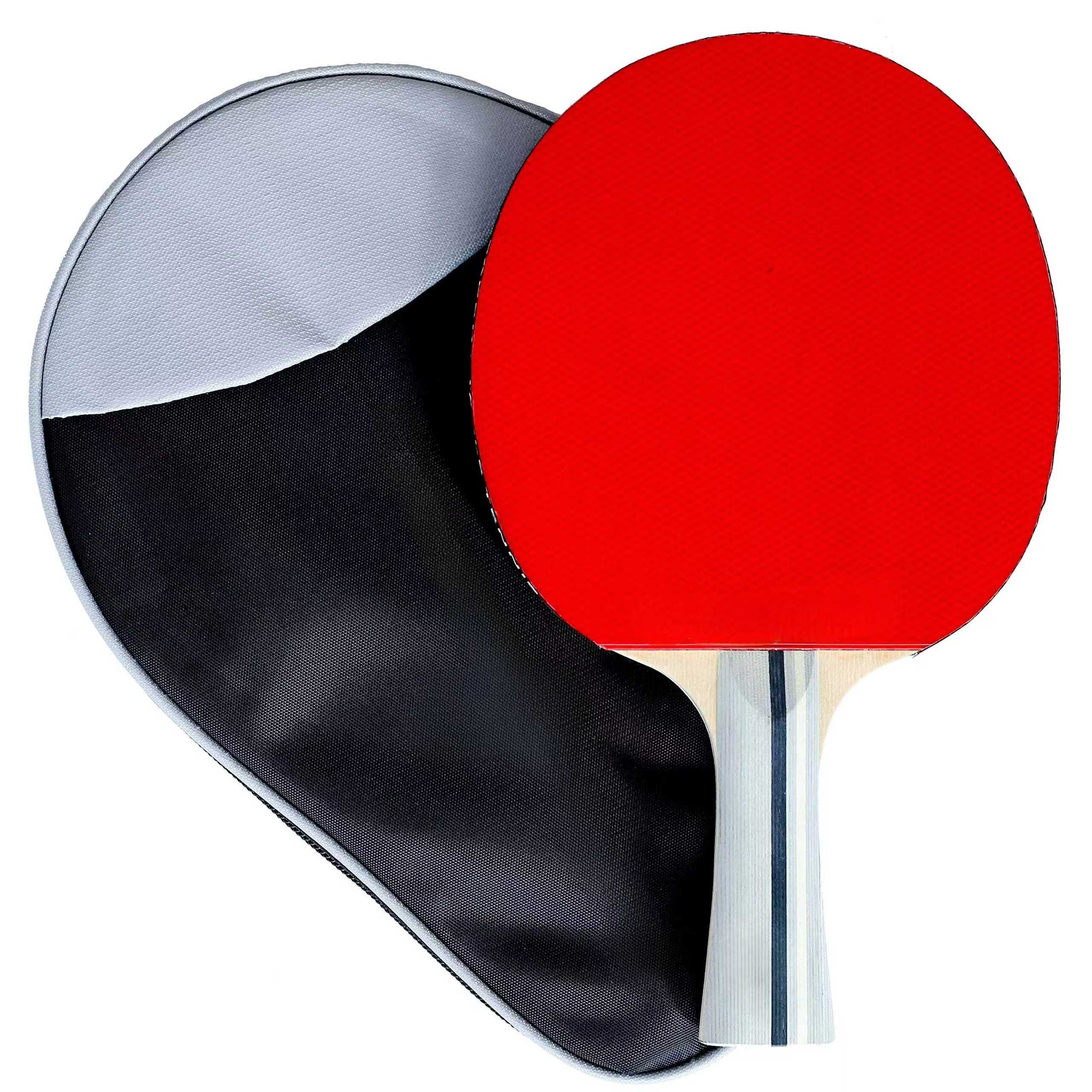 Professional Customizable Wooden Table Tennis Racket Sport Equipment with Rubber Material Various Sizes Available