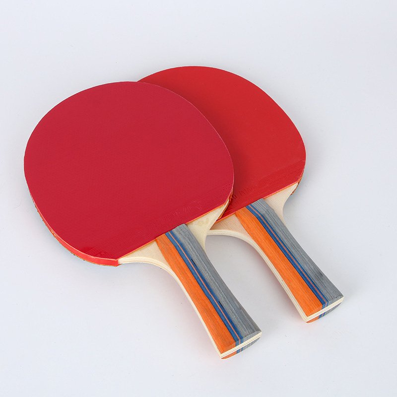 High Quality Pingpong Bat Table Tennis Racket Professional Custom Plywood And Rubber Carton Box Fast Speed Pure Wood Advance