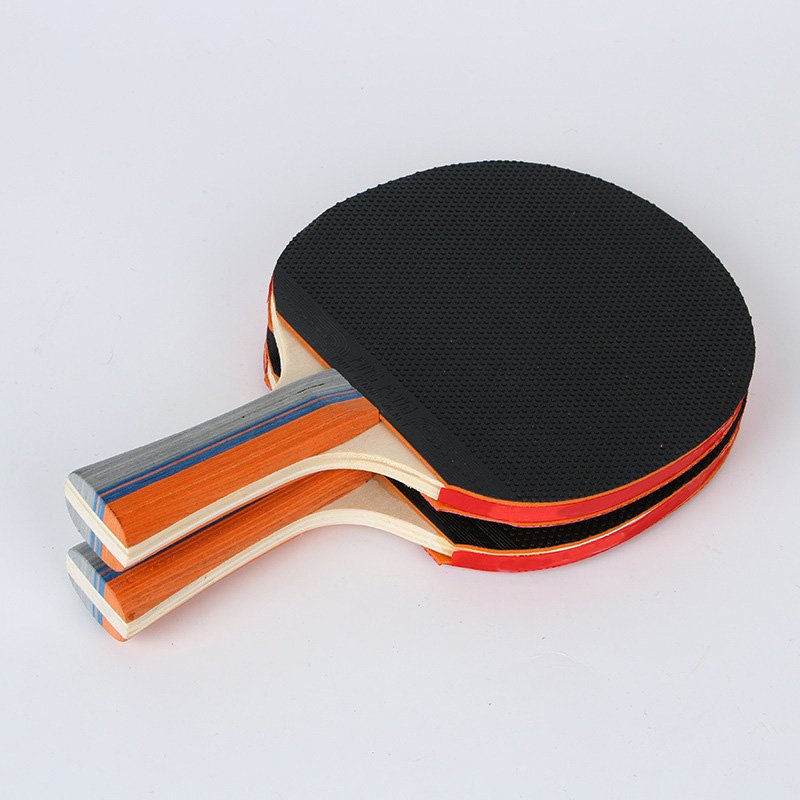 High Quality Pingpong Bat Table Tennis Racket Professional Custom Plywood And Rubber Carton Box Fast Speed Pure Wood Advance