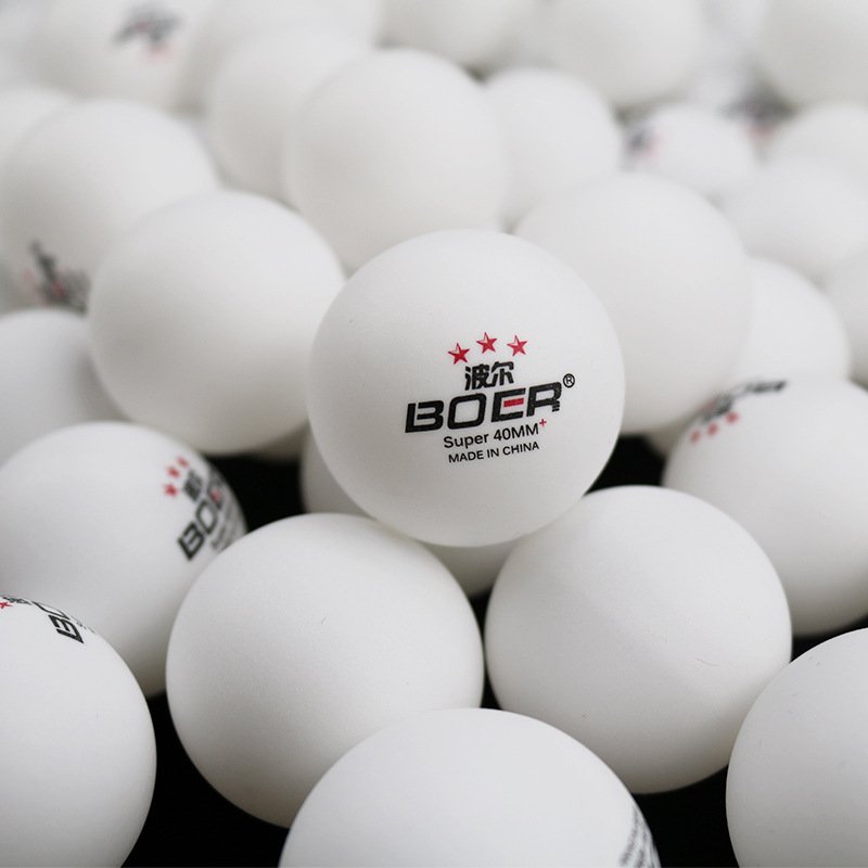 Custom Logo Ping Pong ABS 3 Star Table Tennis Balls 40 Plastic For Training