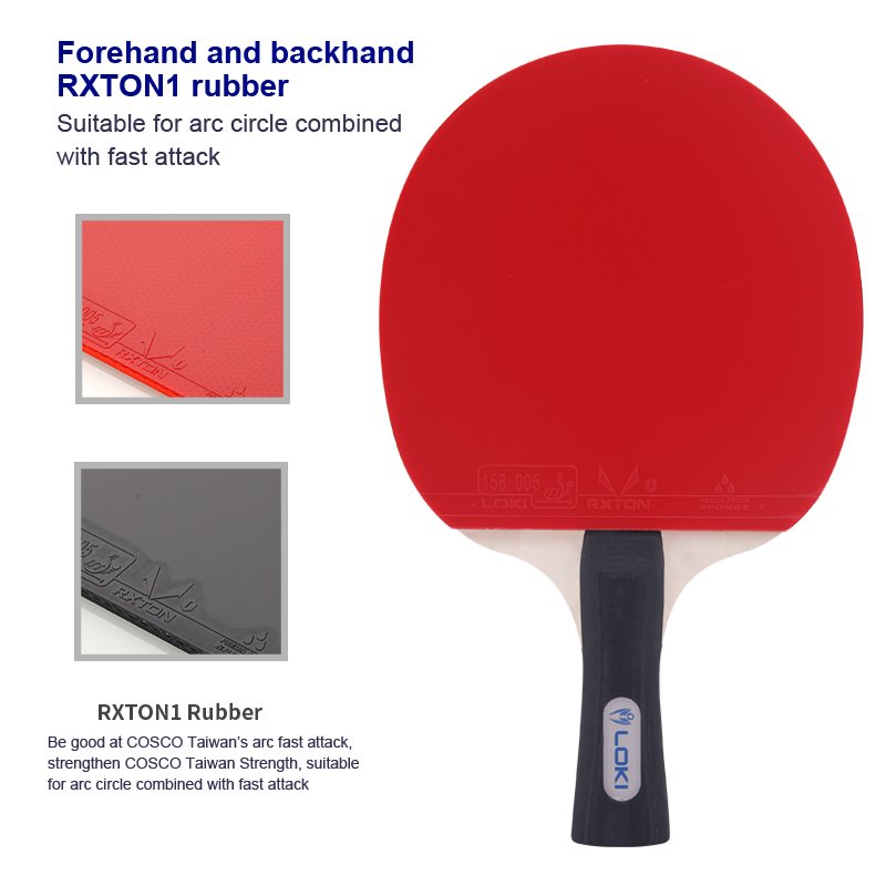 Loki 2024 Upgrade Ping Pong Paddle Set Of table tennis Racket Professional Custom Pure Wood Portable table tennis Set