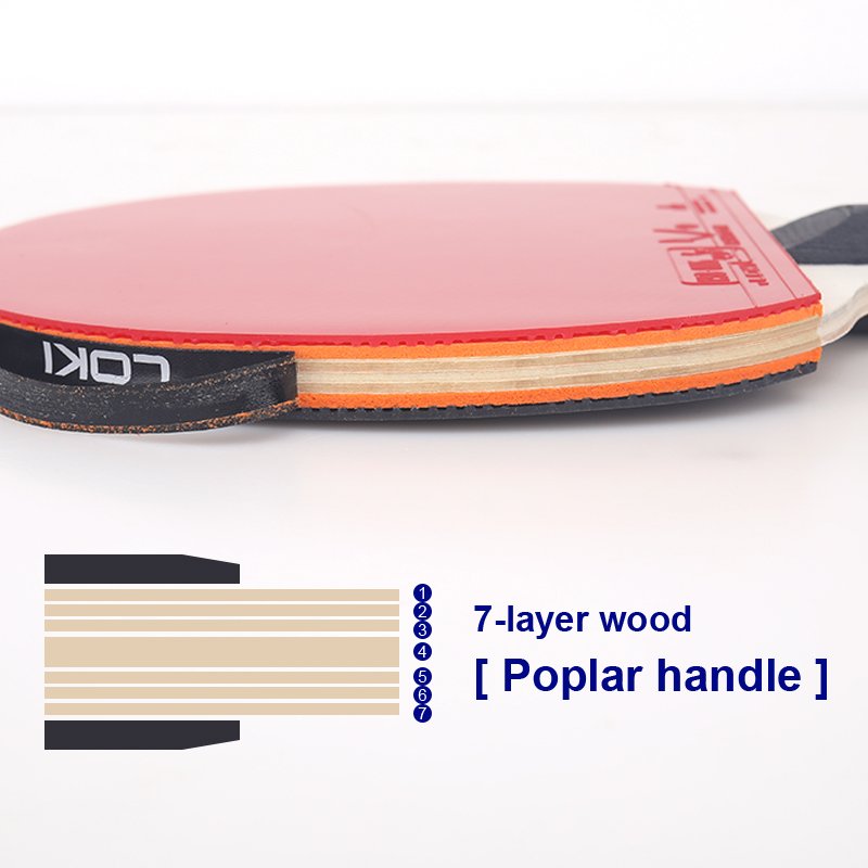 Loki 2024 Upgrade Ping Pong Paddle Set Of table tennis Racket Professional Custom Pure Wood Portable table tennis Set