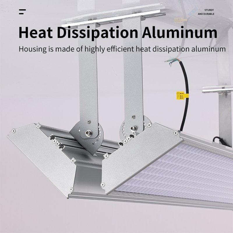 High Quality LED Badminton Court No Shadow Lamp Side Mounting Lamp Anti Glare table tennis Indoor Stadium Lamp Grille Lights
