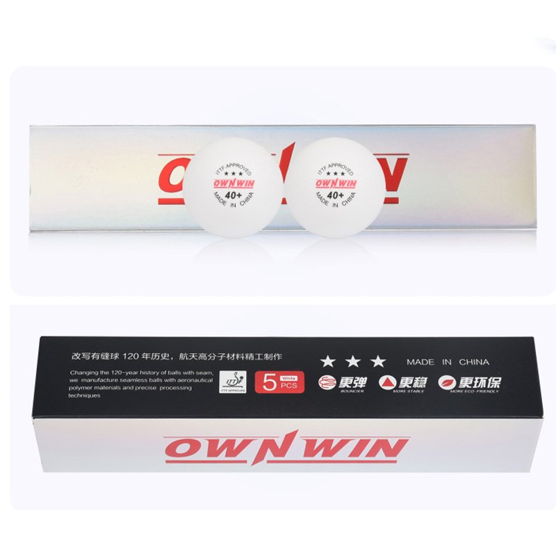 Good Quality Ownwin Three Star High Quality Table Tennis Ball For Professional Match/Training Customized Logo