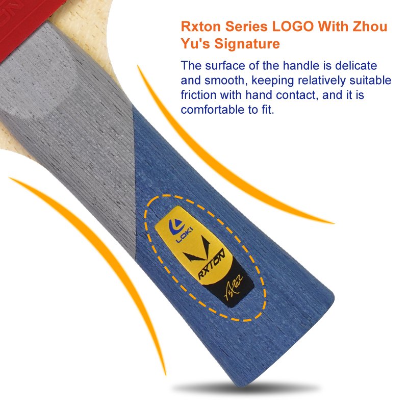 Loki R6 Professional Ping Pong Paddle Racket Competition Level 5 Wood 2 Carbon Fiber Table Tennis Bat