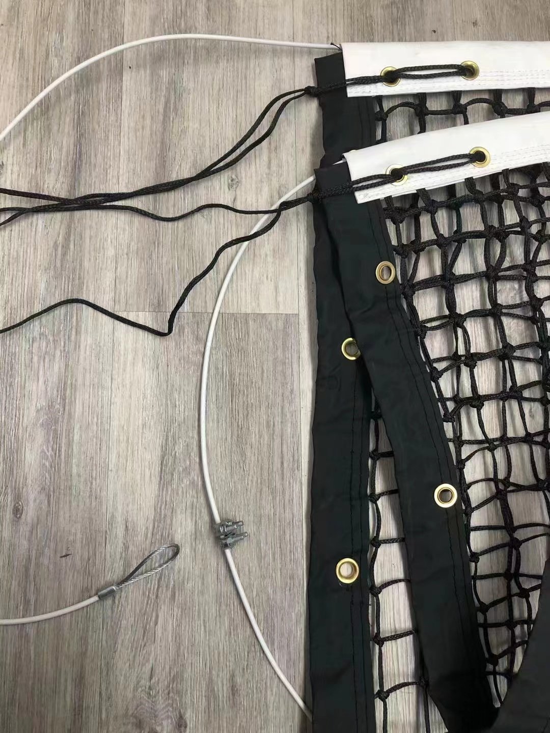 HDPE Material Handmade Double Weave Tennis Net Tennis