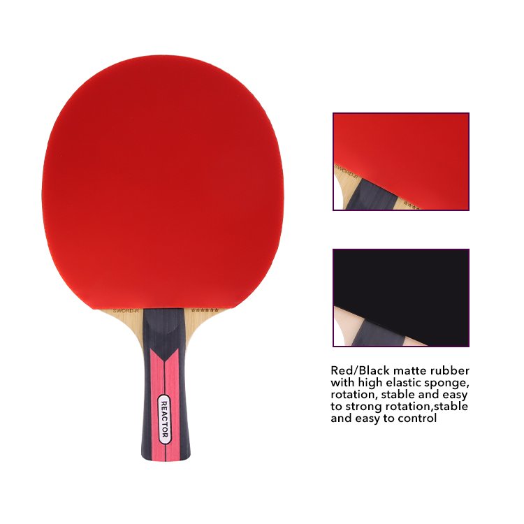Portable Table Tennis Paddles Outdoor table tennis racket Control All-round suit for Middle-level player