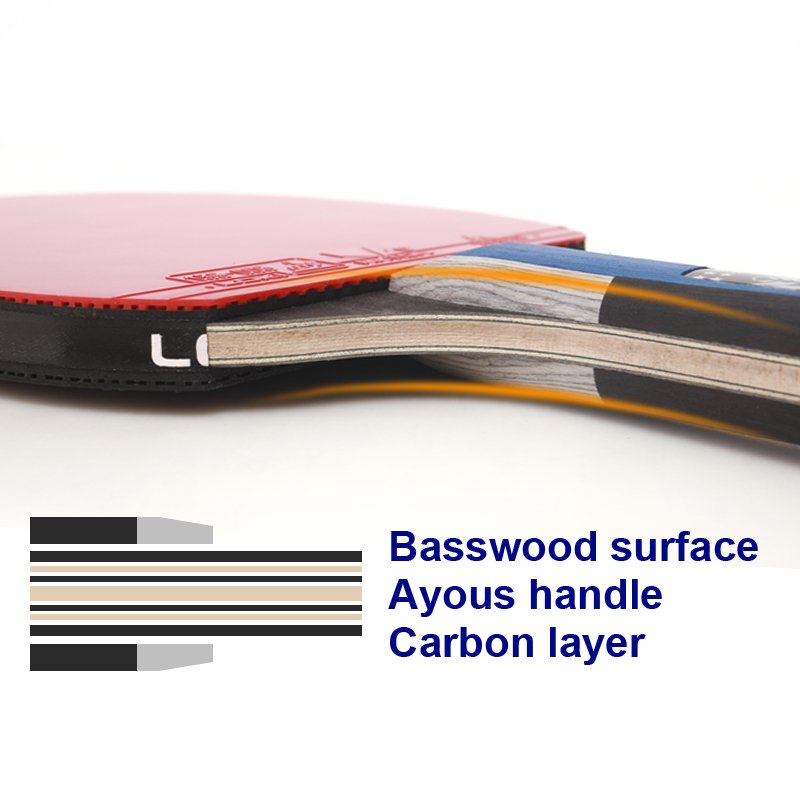 Loki 7 Star Competition High control Professional Table Tennis Paddle Cheaper Customized Carbon Table Tennis Racket