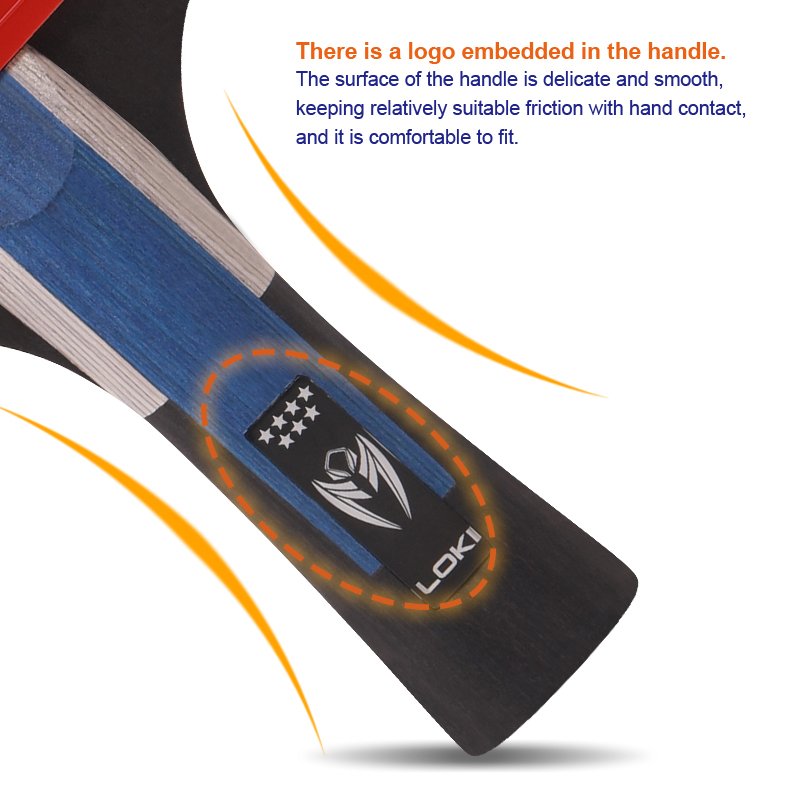 Loki 7 Star Competition High control Professional Table Tennis Paddle Cheaper Customized Carbon Table Tennis Racket