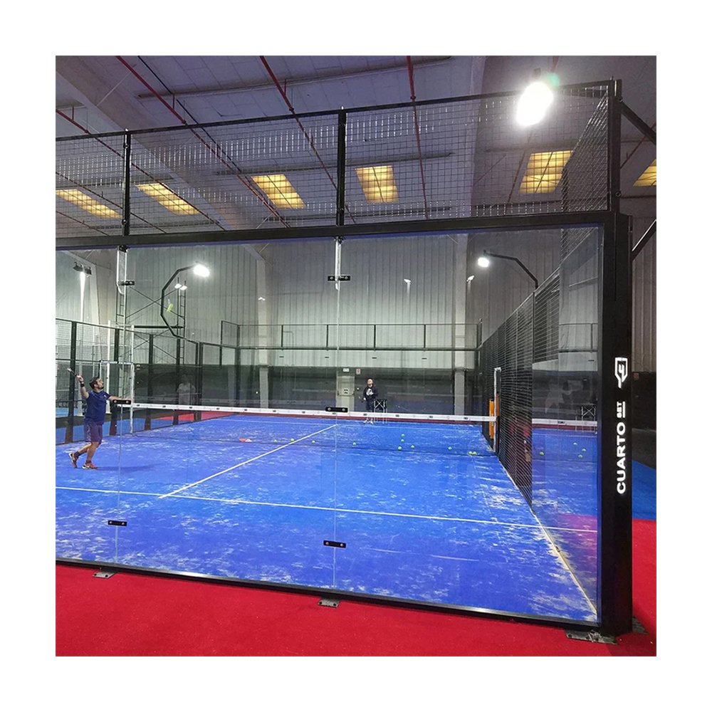 Glass Manufacturer 8mm 10mm 12mm Tuffen Tempered Toughened Glass For Padel tennis Court