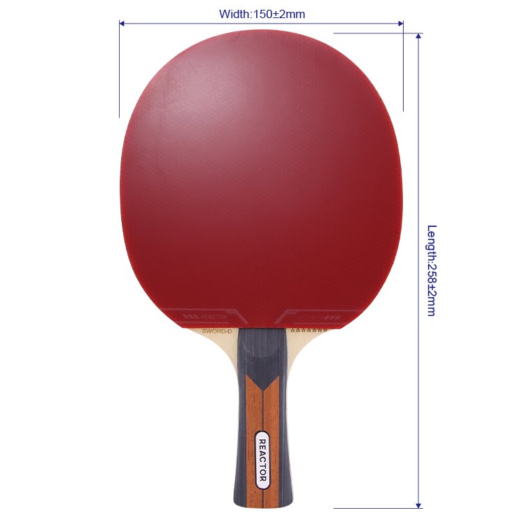 Portable Table Tennis Paddles Outdoor table tennis racket Control All-round suit for Middle-level player