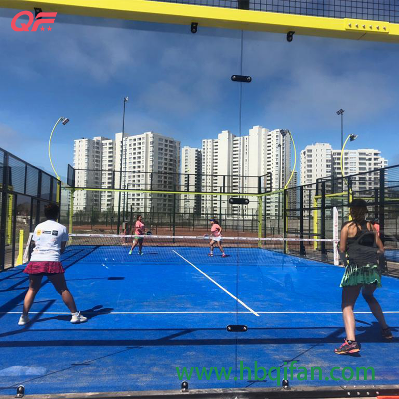 Factory Sale 10*20m Panoramic Outdoor Indoor Single Padel Tennis Court Price Paddle Court Full View Padel Court
