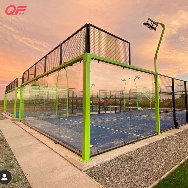 Factory Sale 10*20m Panoramic Outdoor Indoor Single Padel Tennis Court Price Paddle Court Full View Padel Court