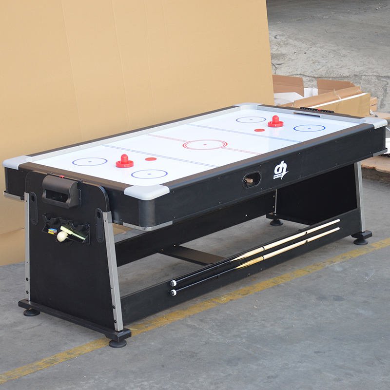 New 7' Flip Multi Game table For Pool/air Hockey/ping-pong Games 3 In1game table