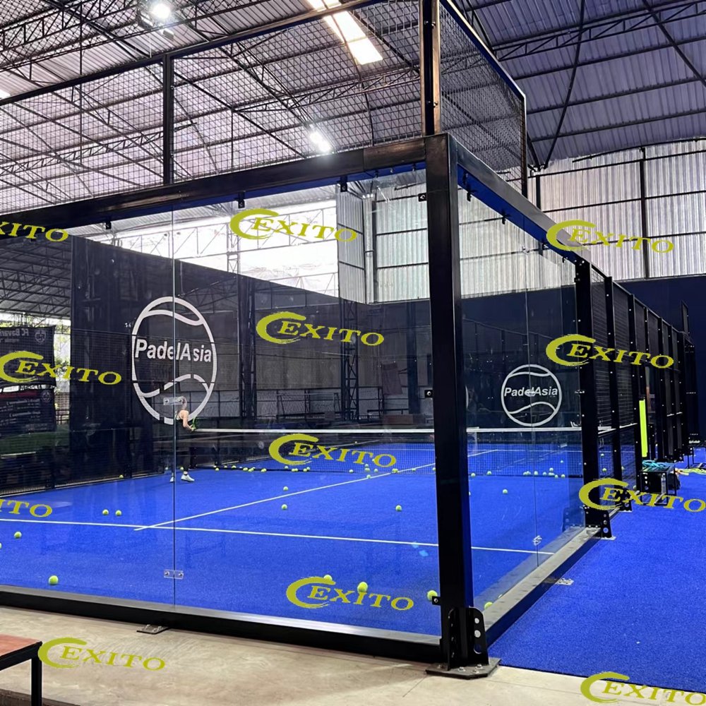 EXITO 2023 WPT Standard Cancha De Padel Portable Paddle Tennis Court Panoramic Court Cancha De Padel