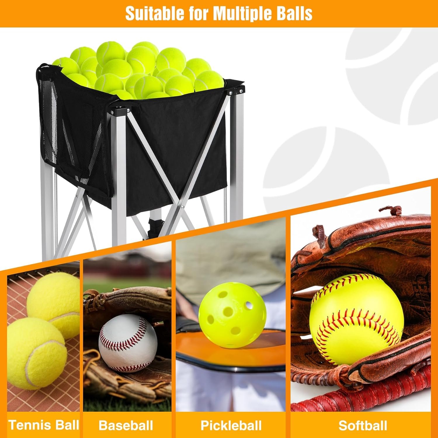 TC03A Hot Selling Tennis Teaching Cart, Tennis Ball Cart Basket, Tennis Ball Cart Supplier In China