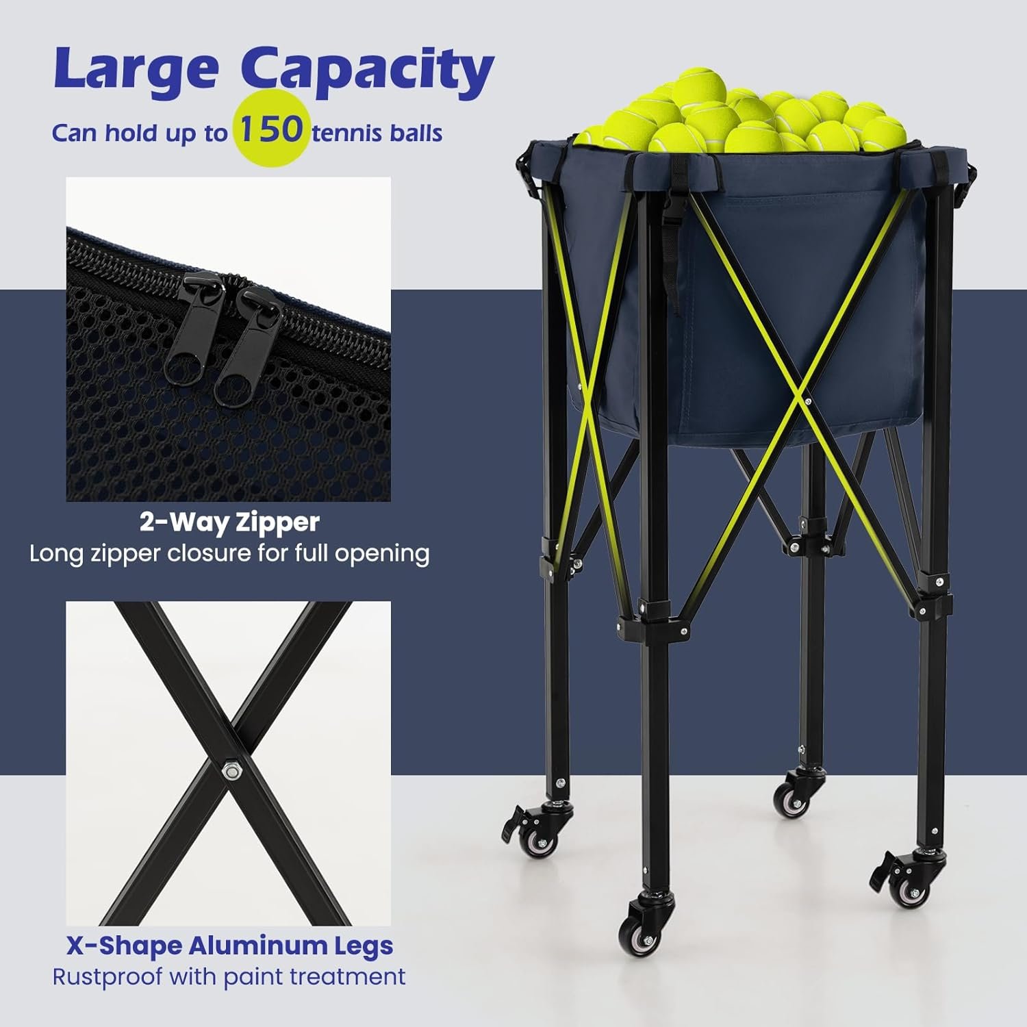 TC01A Best Price Foldable Tennis Ball Cart, Tennis Carts, Tennis Ball Cart Manufacturer In China