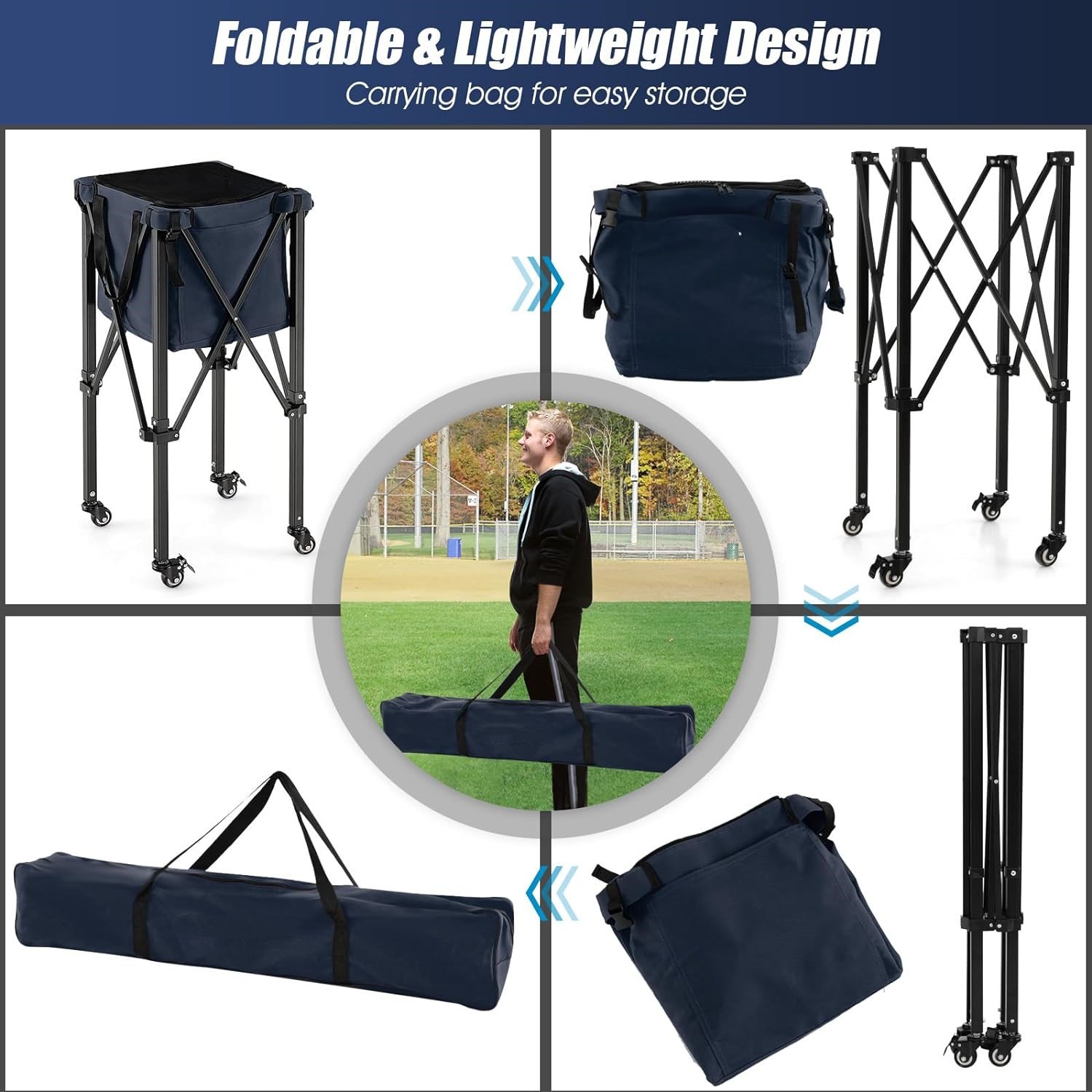 TC01A Best Price Foldable Tennis Ball Cart, Tennis Carts, Tennis Ball Cart Manufacturer In China