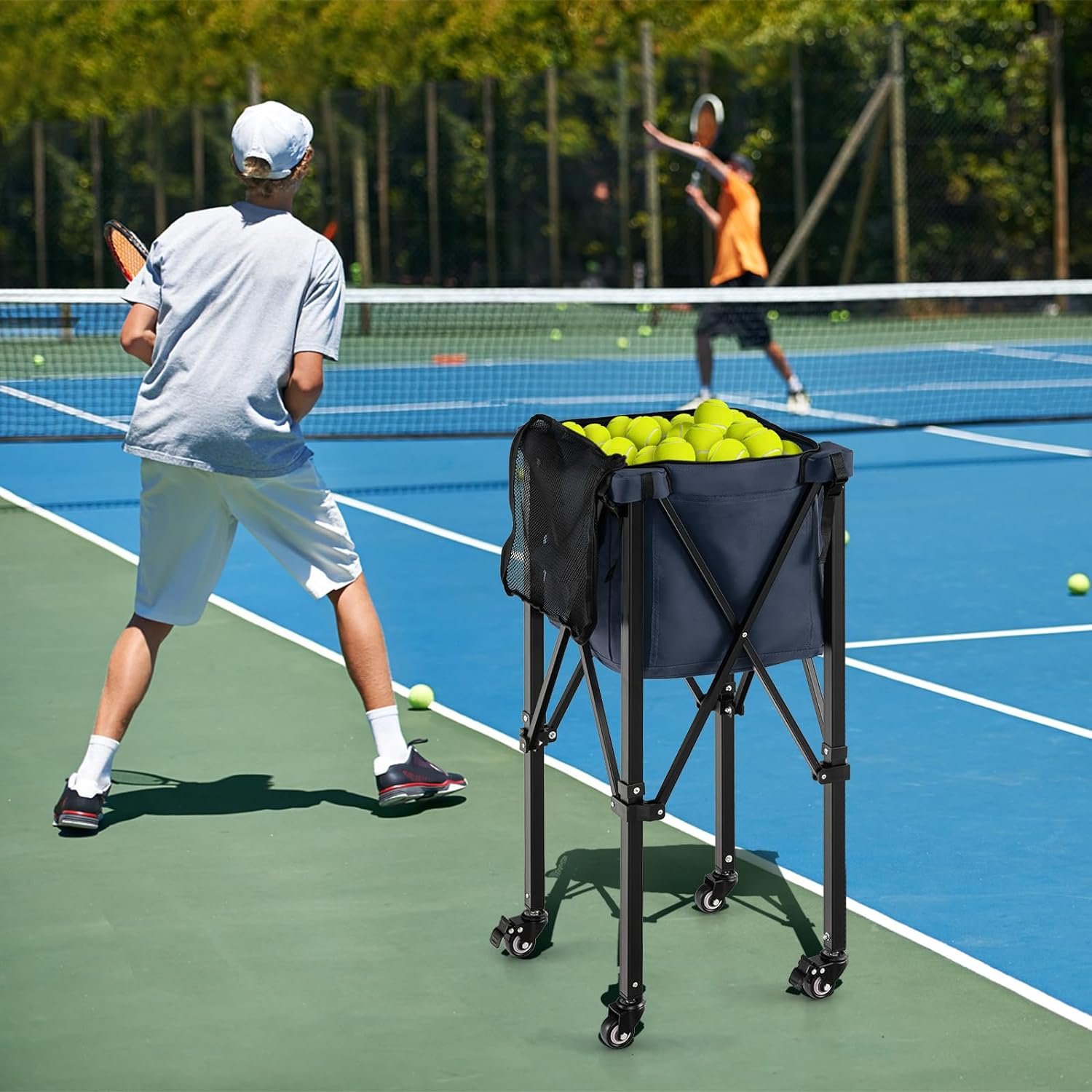 TC01A Best Price Foldable Tennis Ball Cart, Tennis Carts, Tennis Ball Cart Manufacturer In China