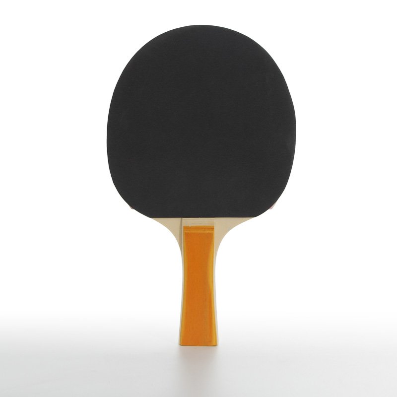 Hot-Selling Professional Table Tennis Set Portable Poplar Wood Rackets with Straight Grip Rubber Material High Quality Bat
