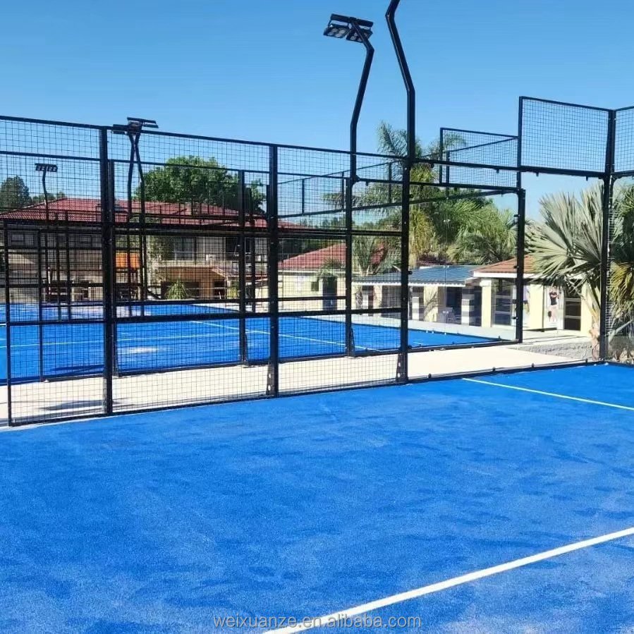 padel court supplier Professional customize indoor padel court 10*20M High quality Panoramic padel court