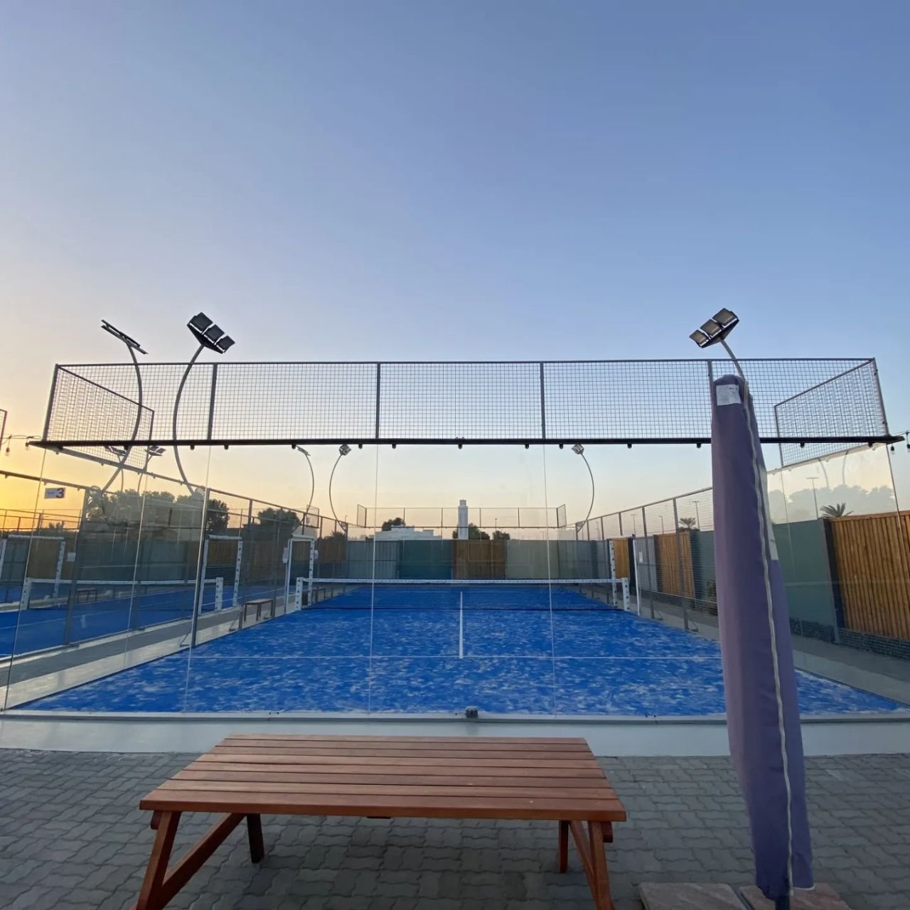 padel court supplier Professional customize indoor padel court 10*20M High quality Panoramic padel court