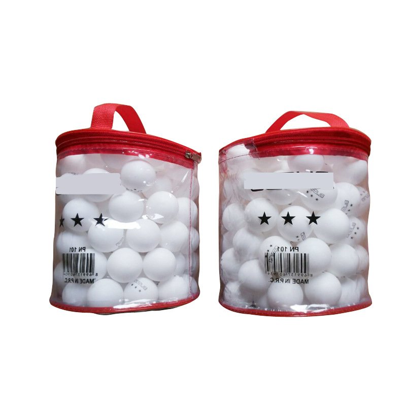 Easy To Carry PP table tennis 40MM Plastic Training Ball 100 Pcs Pingpong Ball Bucket
