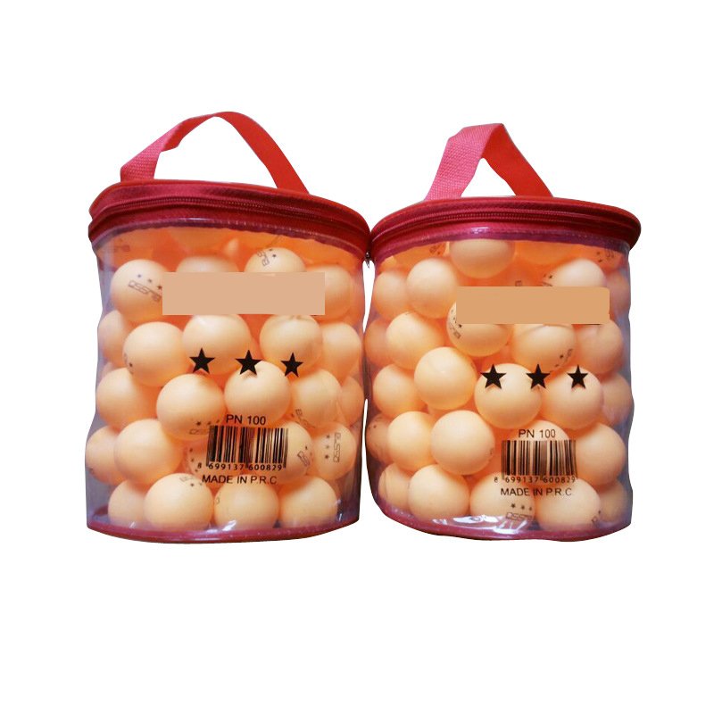 Easy To Carry PP table tennis 40MM Plastic Training Ball 100 Pcs Pingpong Ball Bucket