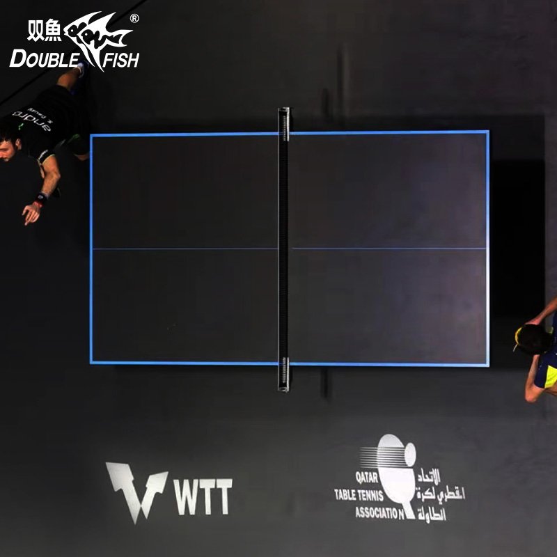233 WTT OFFICIAL Standard Black surface 25mm Mdf Board Foldable Table Tennis Ping Pong Billiard Table
