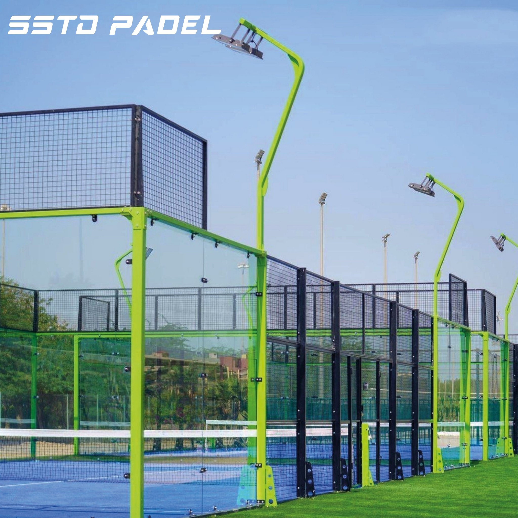 2024 New Design paddle court wholesale Panoramic Padel Tennis Court Paddle Tennis Platform Court company cancha de padel PANORAM
