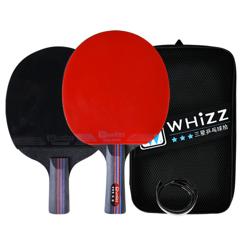 table tennis racket professional black carbon handle table tennis racket set
