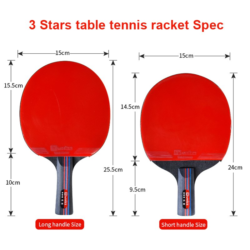 table tennis racket professional black carbon handle table tennis racket set