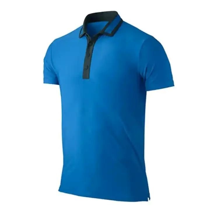 Sports Wear White & Blue Sublimated Tennis Jersey Comfortable High Quality Men's Tennis Uniform