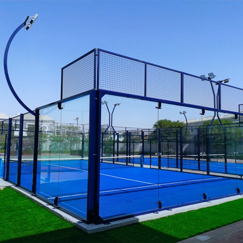 Professional Manufacturer Of 12mm Thick Tempered Glass For Squash tennis Panoramic Padel Court Wall Price