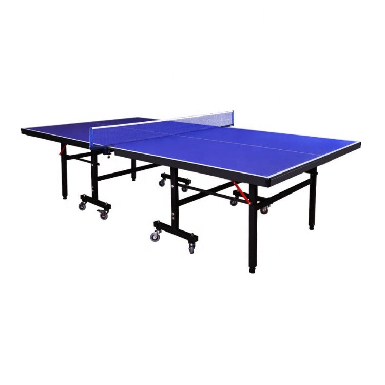 Konford Hot Supply 18/25mm Table Tennis OEM Custom Foldable Ping-Pong Tables With Wheels For Sports Training Pingpong Equipment