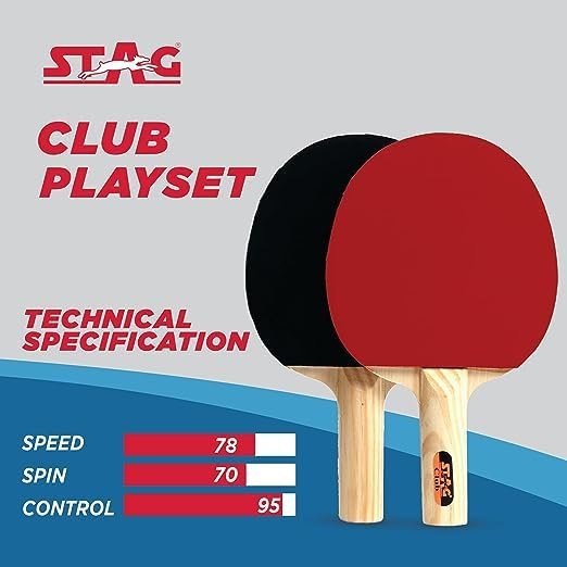 OEM Manufactured STAGGLOBAL Table Tennis Playsets with 2 Bats and 3 Balls Club Play Equipment