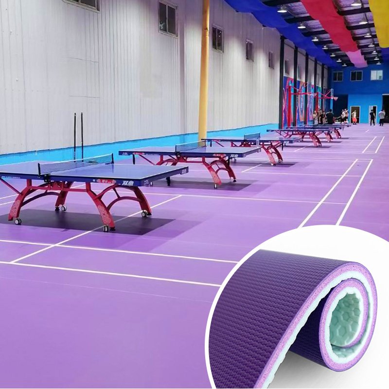 Laikeman Factory wholesale high-quality sports floor sheet for indoor table tennis court flooring vinyl