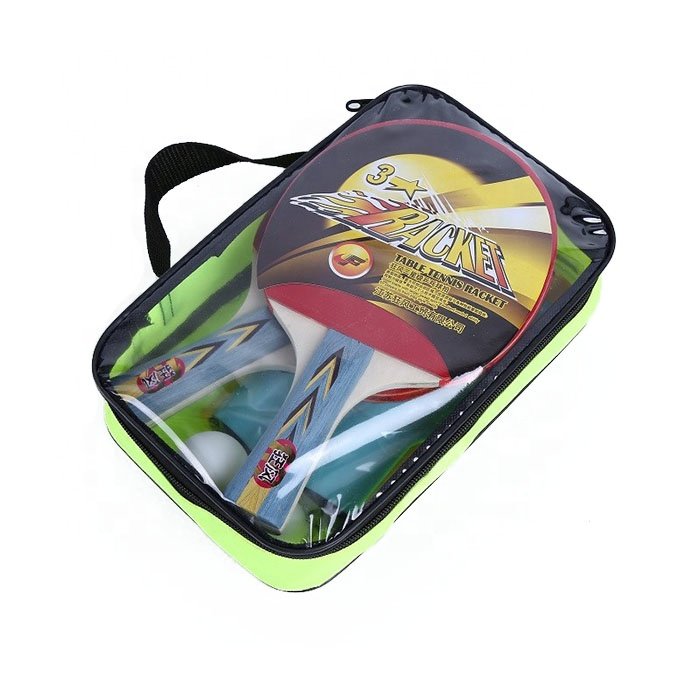 Hot Selling Table Tennis Recket with Table Tennis Net PingPong Racket Set with Carry Bag