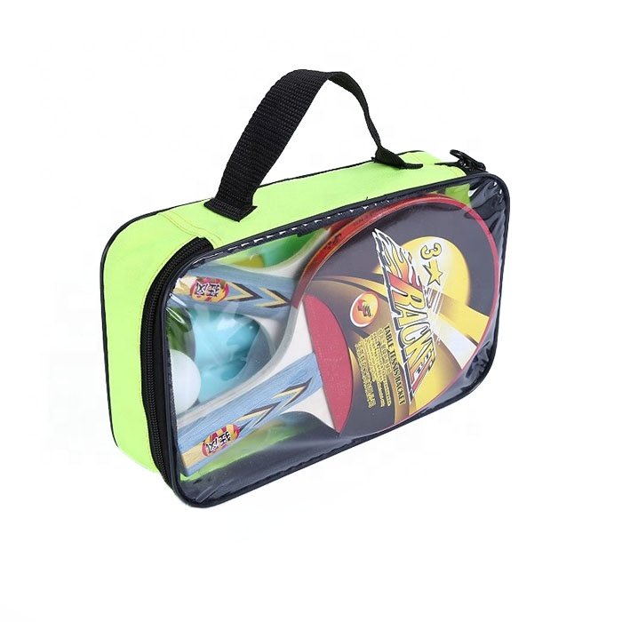 Hot Selling Table Tennis Recket with Table Tennis Net PingPong Racket Set with Carry Bag