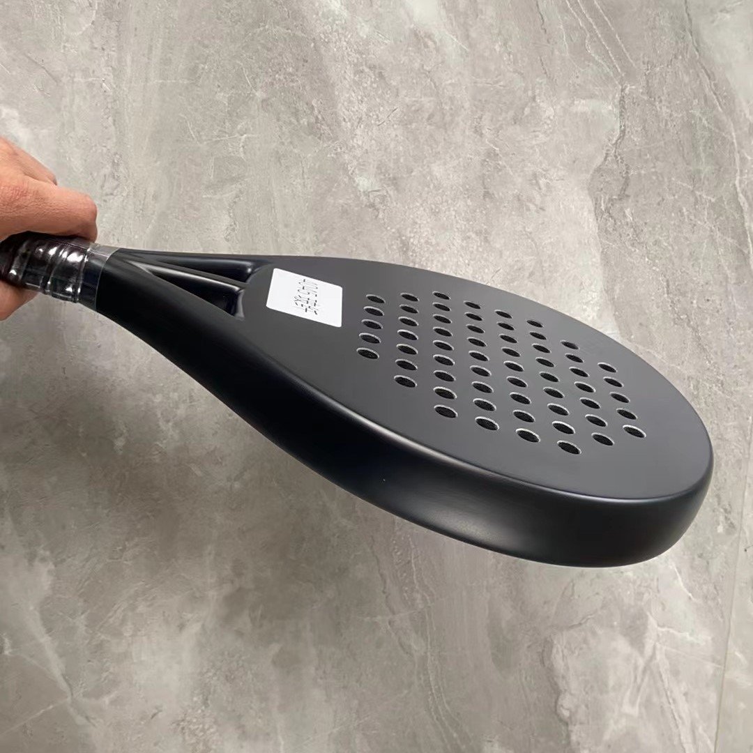 High Quality Custom Carbon Fiber Padel Tennis Rackets 3K 12K 18K Racquets with EVA Grip Durable Polyester and Nylon Nets