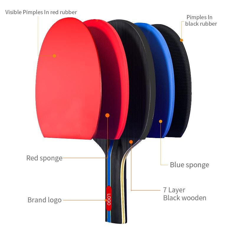 Professional high quality table tennis paddle racket for table tennis training equipment