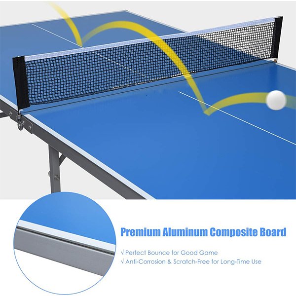 High Quality folding portable plastic table tennis table pingpong table