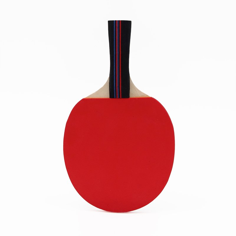 Professional Wood Table Tennis Racket Ping Pong Bat Set 4 Balls & Portable Net