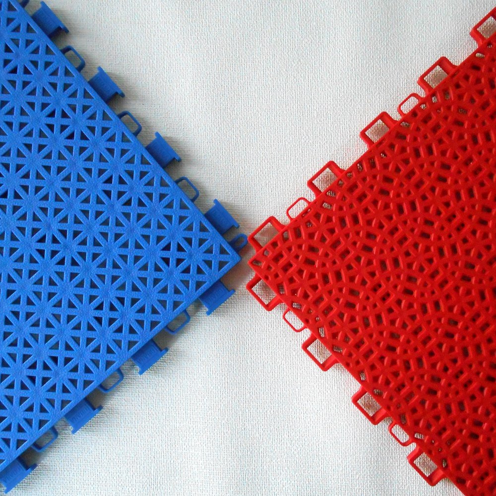 Easy Assembled PP Sports Interlocking Floor Tiles table tennis Court Flooring With High Elasticity
