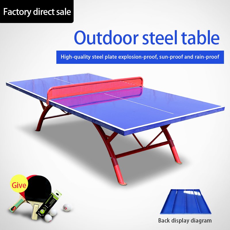 Factory Cheap outdoor waterproof table tennis Removable carbon steel table tennis table