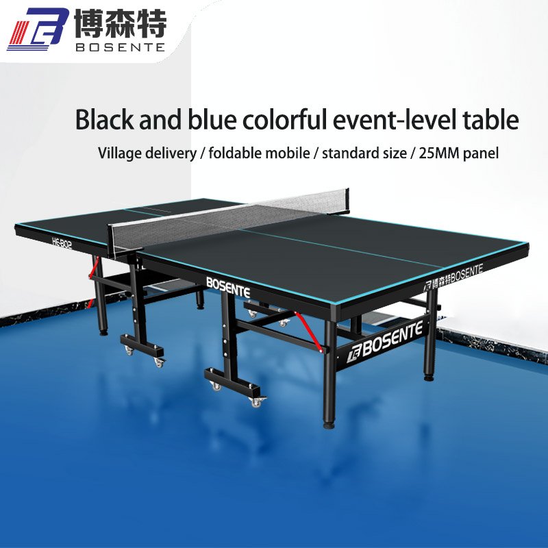 HE-B02 Household Table Tennis Table Indoor Foldable and Removable 25mm Steel Products 110 106 Bosente CN;HEB