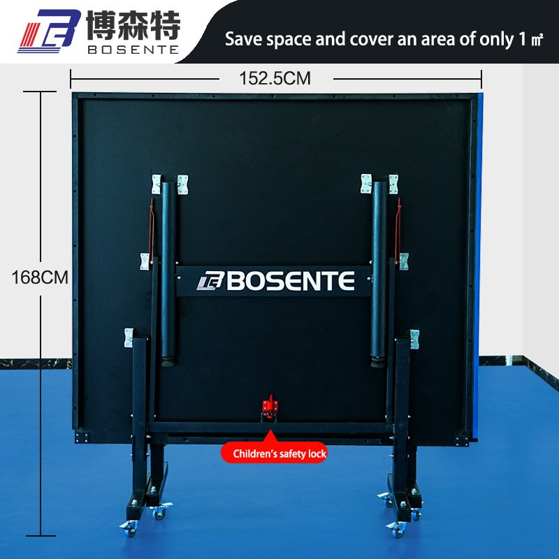 HE-B02 Household Table Tennis Table Indoor Foldable and Removable 25mm Steel Products 110 106 Bosente CN;HEB