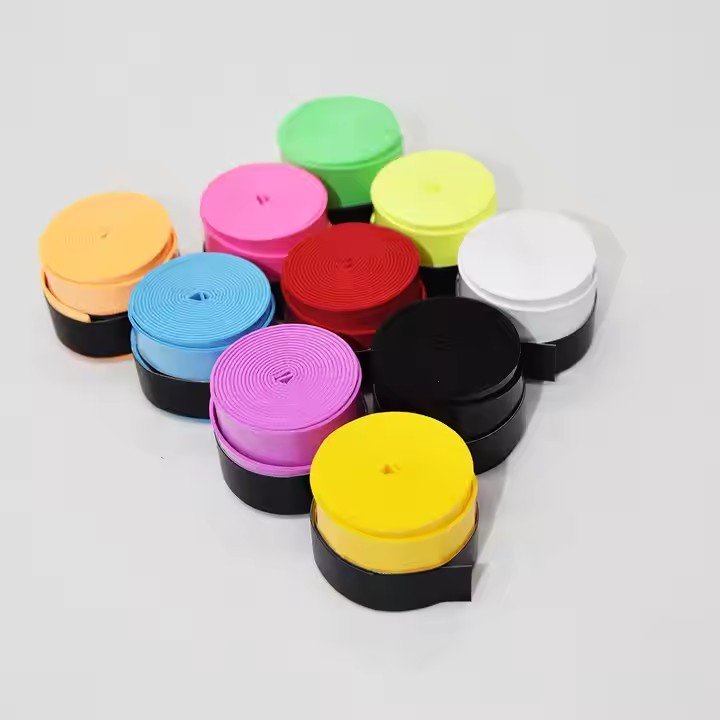 Good quality Customized Logo Tacky over grip Badminton Rackets Over Grips Tennis Racquet Wraps Anti-slip Handle Grip Tape
